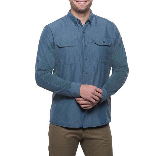Load image into Gallery viewer, Kuhl Airspeed Mens Long Sleeve Shirt - Pirate Blue
