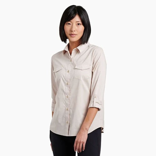 Kuhl Kamp Long Sleeve Womens Shirt - Light Khaki