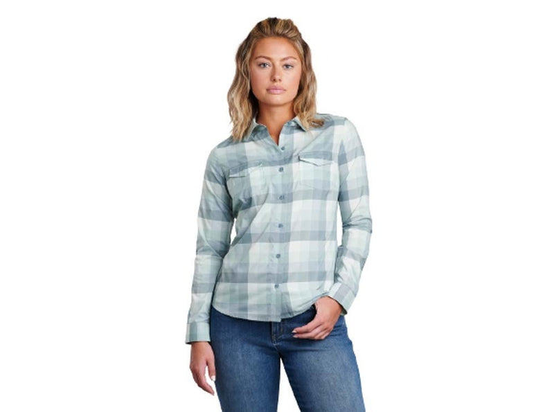 Load image into Gallery viewer, Kuhl Kamp Long Sleeve Ladies Shirt - Soft Jade 
