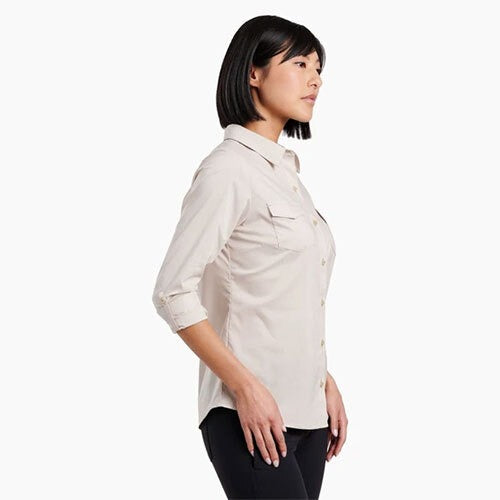 Kuhl Kamp Long Sleeve Womens Shirt - Light Khaki
