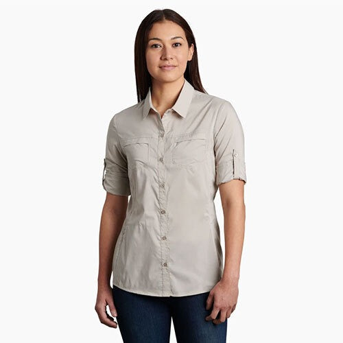 Load image into Gallery viewer, Kuhl Sojourn l/s Light Khaki Womens
