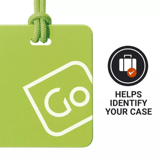 GO Luggage Tag Twin Pack (Yellow/Green)