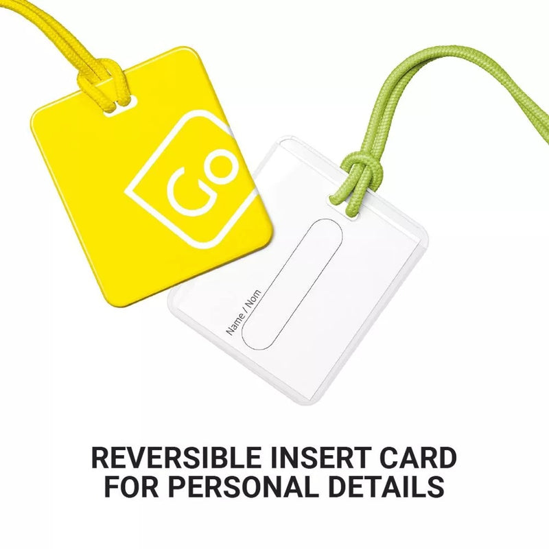 Load image into Gallery viewer, GO Luggage Tag Twin Pack (Yellow/Green)
