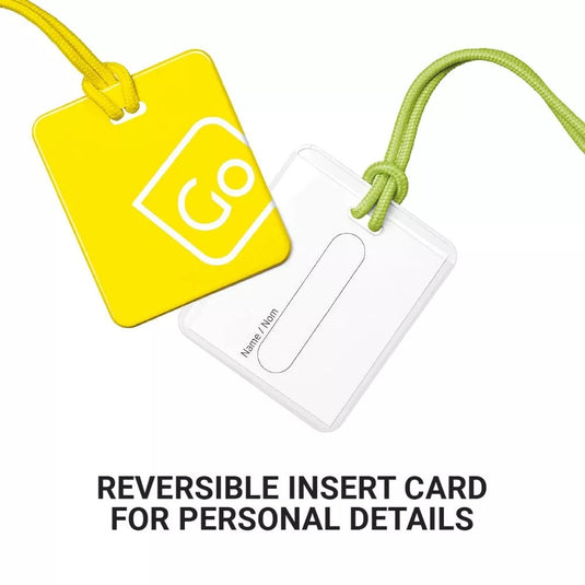 GO Luggage Tag Twin Pack (Yellow/Green)