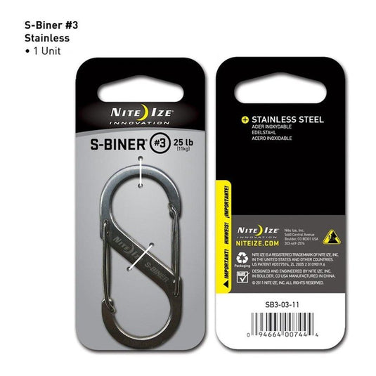 S Biner Size 3 Stainless
