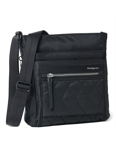 HEDGREN ORVA RFID CROSSOVER QUILTED BLACK