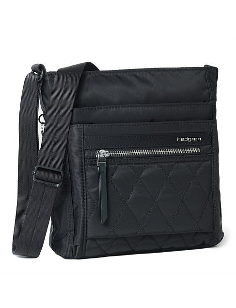Load image into Gallery viewer, HEDGREN ORVA RFID CROSSOVER QUILTED BLACK
