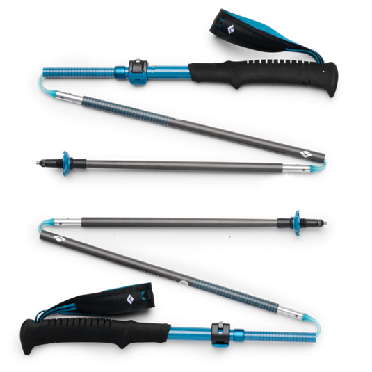 Black Diam Distance Carbon FLZ Poles 125cm