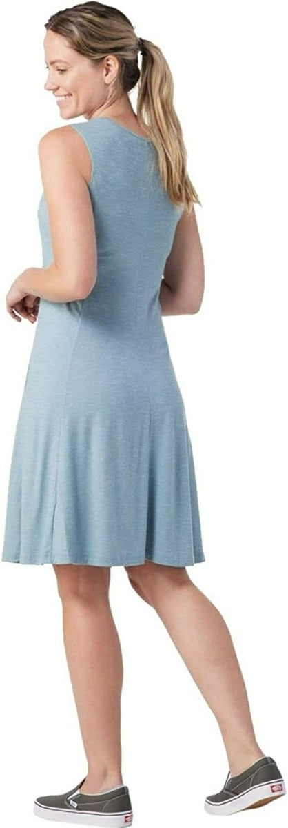 SMARTWOOL EVERYDAY MERINO TANK DRESS - STORM BLUE HEATHER
