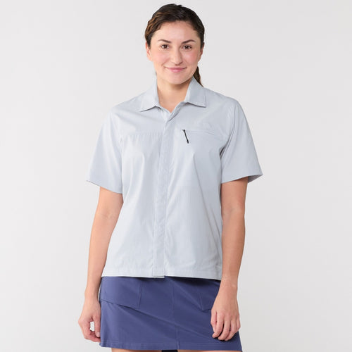 The North Face Womens Short Sleeve Lightrange Shirt - Mystic Haze