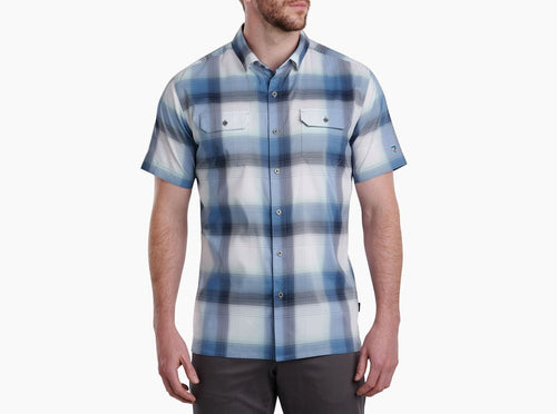 KUHL RESPONSE SHORT SLEEVE MENS SHIRT - BRISK BLUE