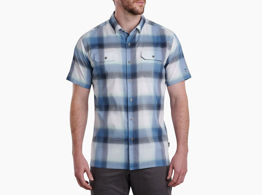 KUHL RESPONSE SHORT SLEEVE MENS SHIRT - BRISK BLUE