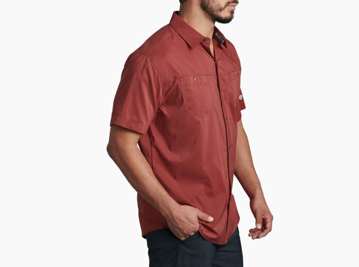 Load image into Gallery viewer, KUHL STRETCH STEALTH MENS SHORT SLEEVE SHIRT - RUSTIC RED
