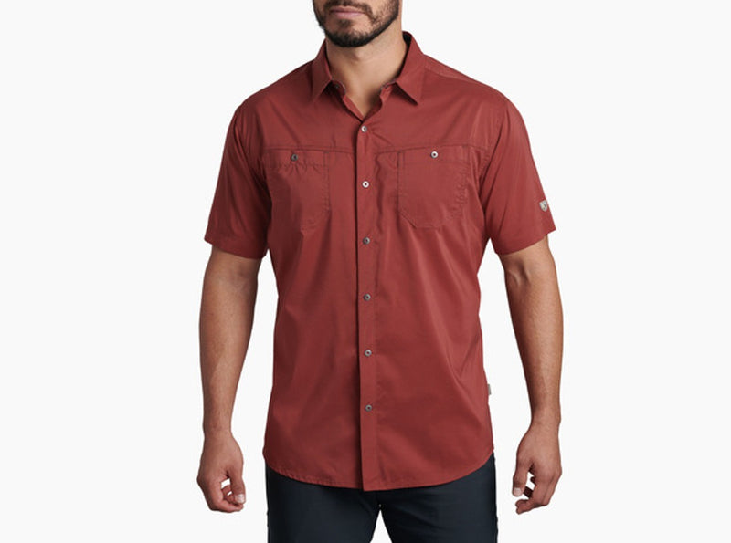 Load image into Gallery viewer, KUHL STRETCH STEALTH MENS SHORT SLEEVE SHIRT - RUSTIC RED
