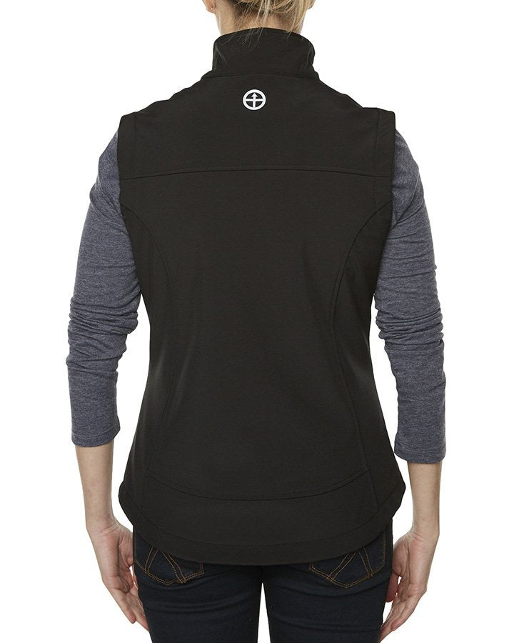 Load image into Gallery viewer, VIGI Telluride Softshell Vest Womens Black
