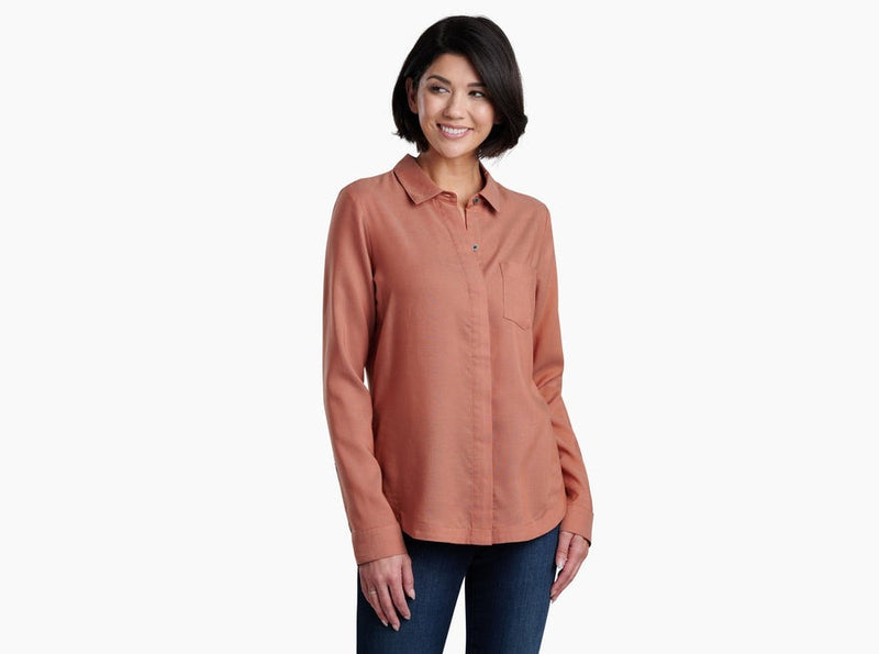 Load image into Gallery viewer, Kuhl Hadley Long Sleeve Women&#39;s Shirt - Clay
