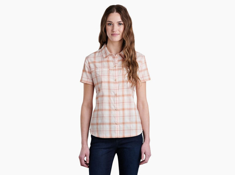Load image into Gallery viewer, KUHL KAMP SHORT SLEEVE WOMENS SHIRT - SANDSTONE
