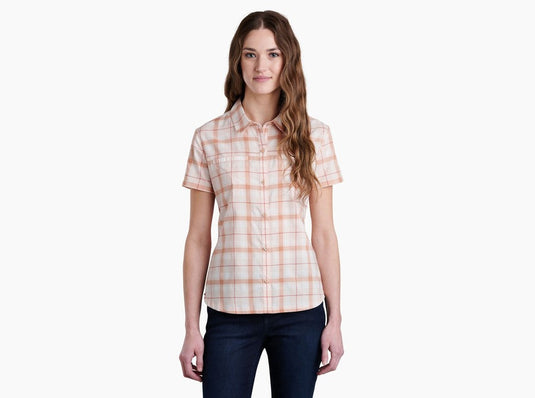 KUHL KAMP SHORT SLEEVE WOMENS SHIRT - SANDSTONE