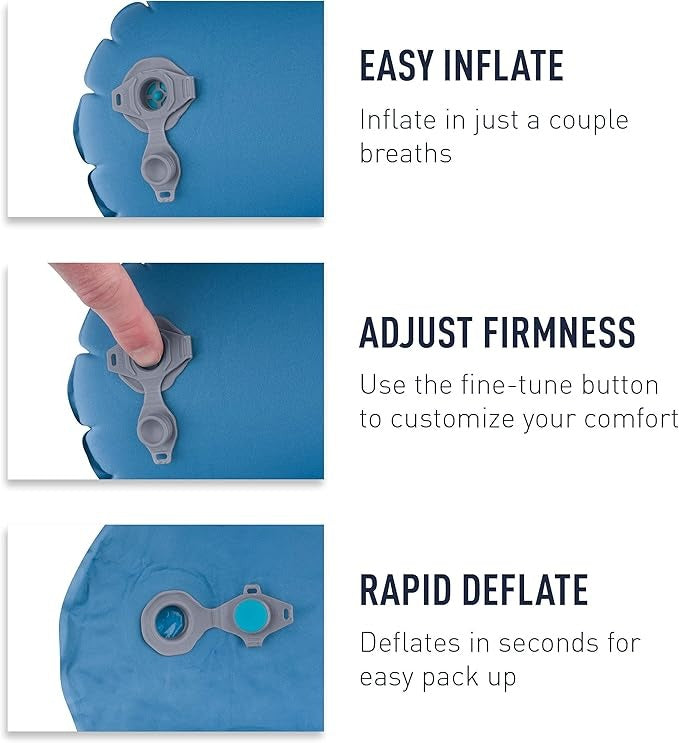 Load image into Gallery viewer, Sea to Summit Aeros Ultralight Traveller Neck Pillow: Multi Functional Valve
