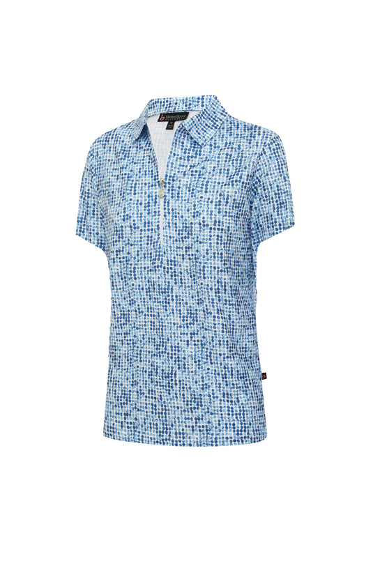 Birdee Gemstone S/S Blue Top Womens