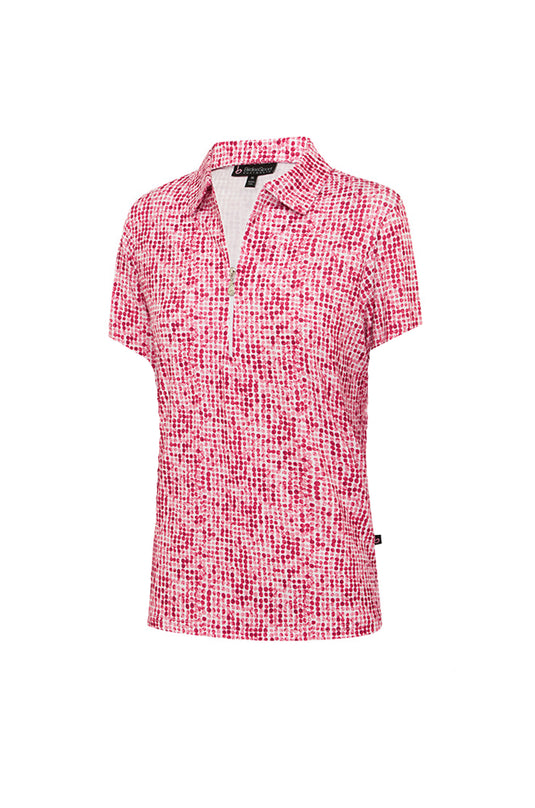 Birdee Gemstone S/S Pink Top Womens