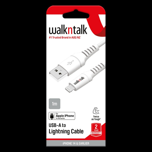 WnT USB A to Lightning Cable White