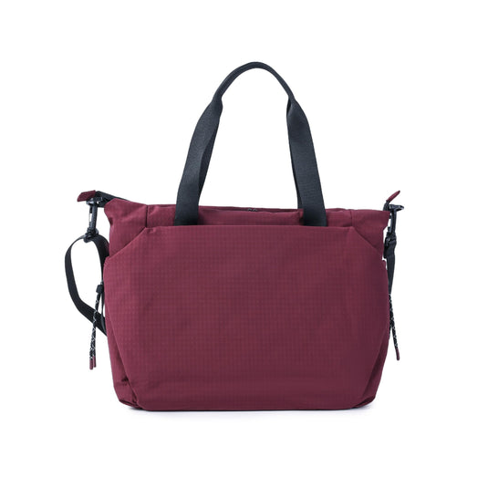 Hedgren Satoshi Tote 14Inch Maroon Banner
