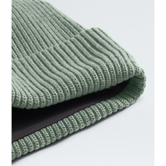 TNF Salty Lined Beanie Slate Moss