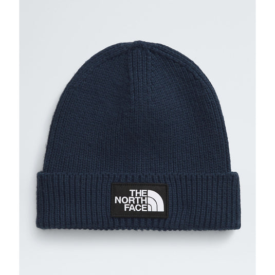 TNF Logo Box Cuffed Beanie Summit Navy