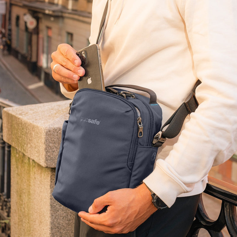 Load image into Gallery viewer, Pacsafe V Tour Crossbody Ocean
