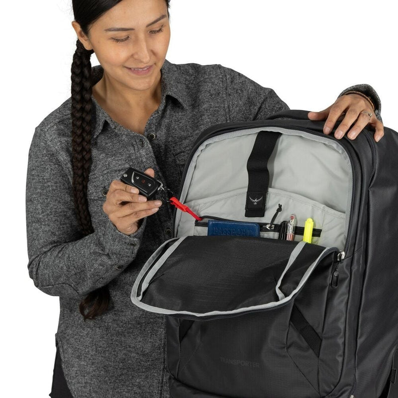 Load image into Gallery viewer, Osprey Transporter Wheeled Carry On Raven
