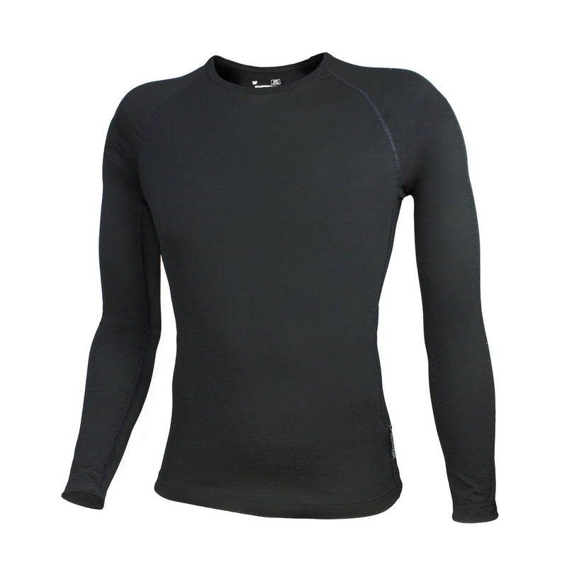 Load image into Gallery viewer, Wilderness Wear Light Merino l/s Black Mens
