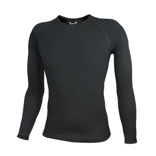 Wilderness Wear Light Merino l/s Black Mens