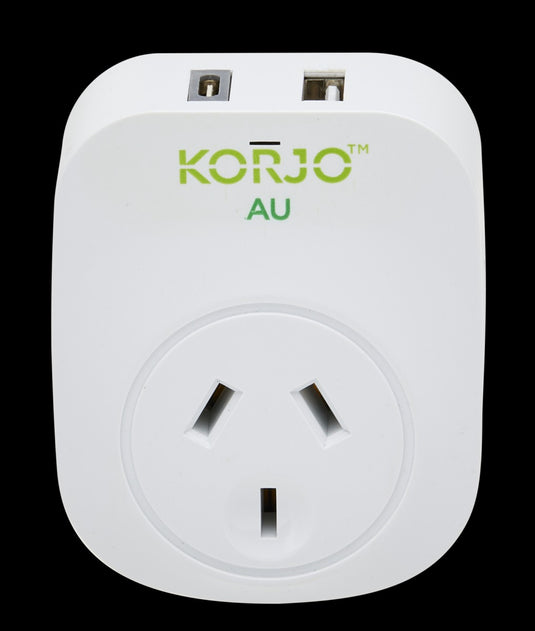 Korjo USB A+C & Power Adaptor Aus