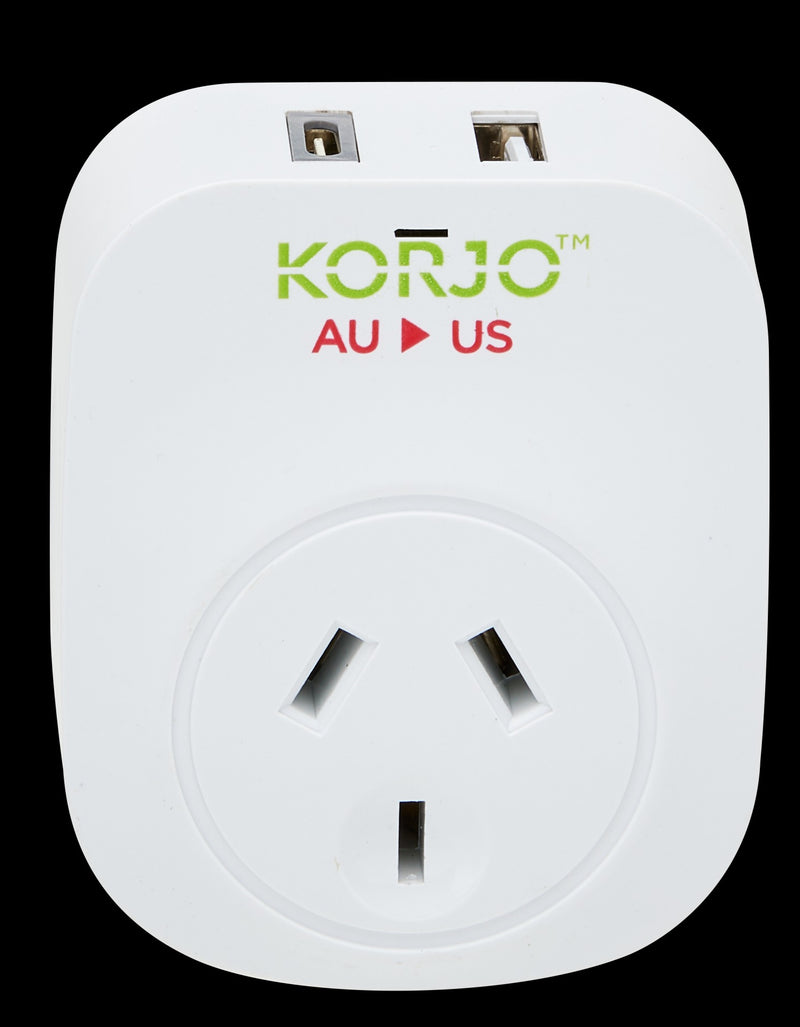 Load image into Gallery viewer, Korjo USB A+C &amp; Power Adaptor AU/US

