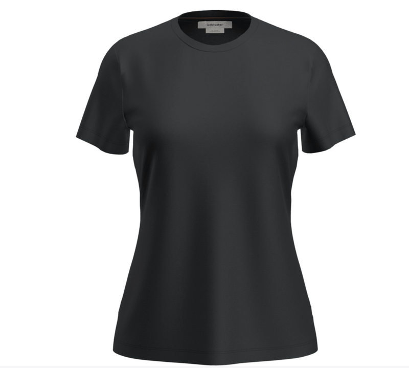 Load image into Gallery viewer, ICEB Merino 150 Tech Lite S/S Tee Black Womens
