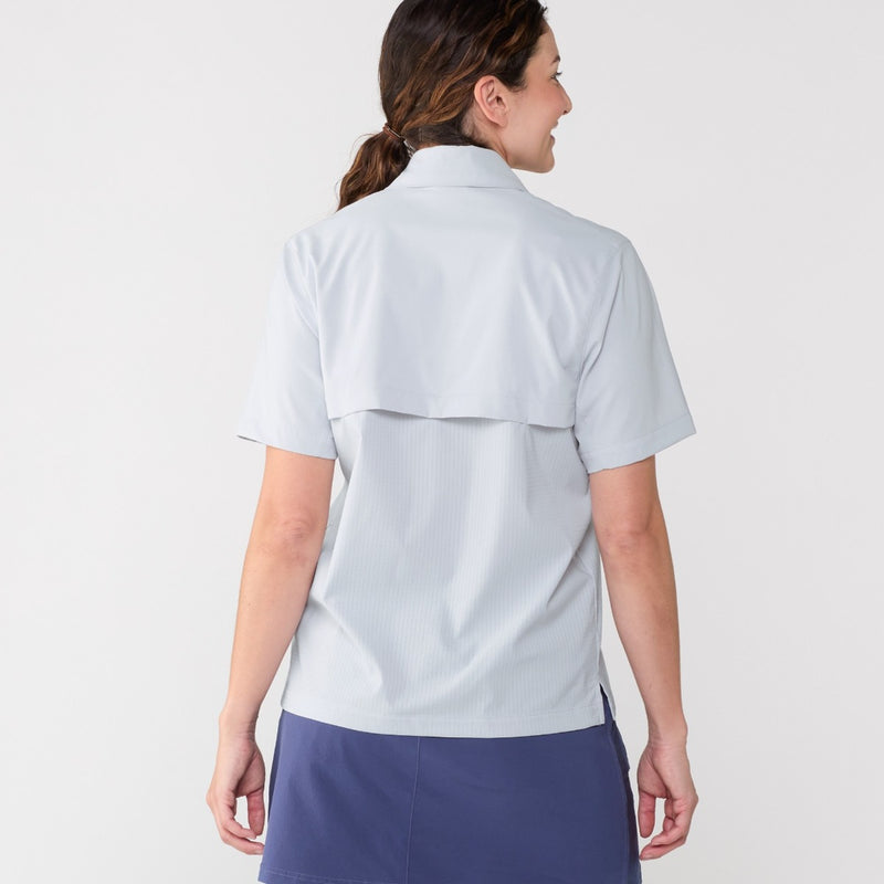 Load image into Gallery viewer, The North Face Womens Short Sleeve Lightrange Shirt - Mystic Haze
