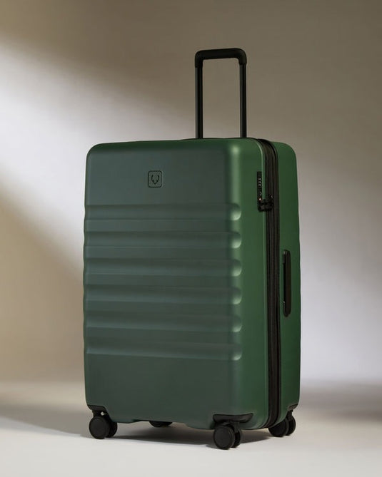 Antler Icon Stripe Large Roller Case - Green