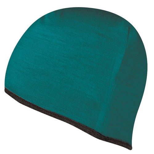 SHERPA DAWA REVERSIBLE MERINO BEANIE - BLACK/TEAL