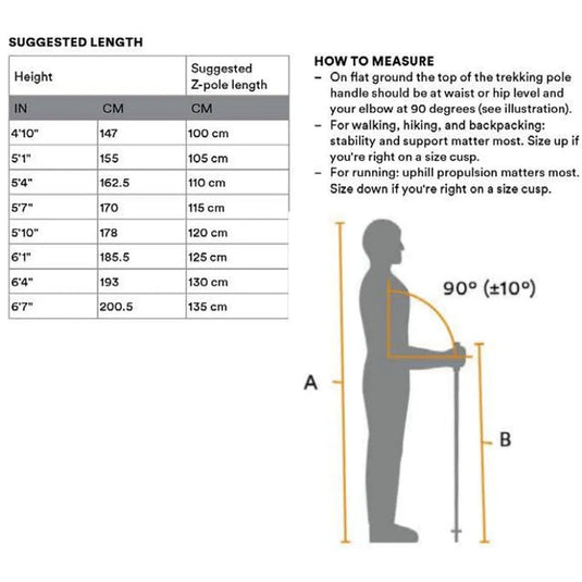 Black Diam Distance FLZ Poles Pewter 125cm