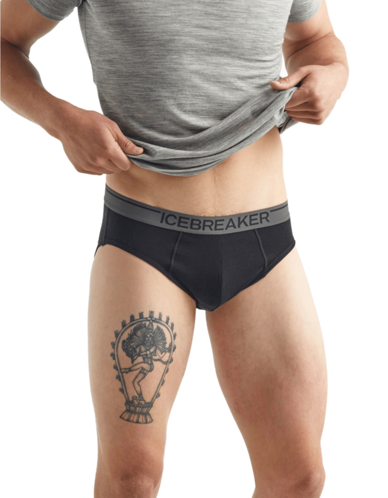 Load image into Gallery viewer, ICEB Merino 150 Anatomica Brief Black Mens
