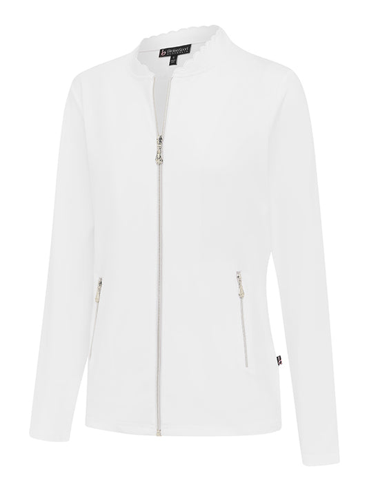 Birdee Seashell Scallop Jacket - White