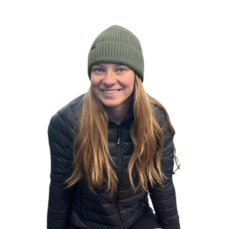 Load image into Gallery viewer, Sherpa Merino Knit Beanie Temba - Khaki
