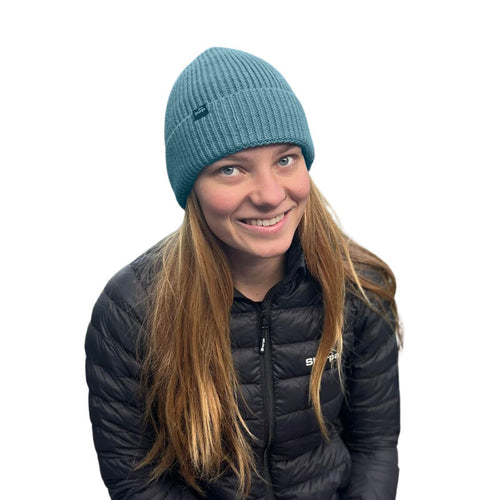 Sherpa Merino Knit Temba Beanie - Teal 