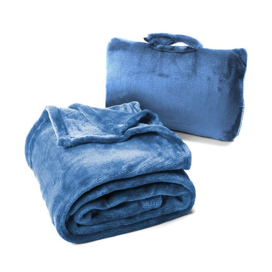 Cabeau Fold n Go Blanket Royal Blue