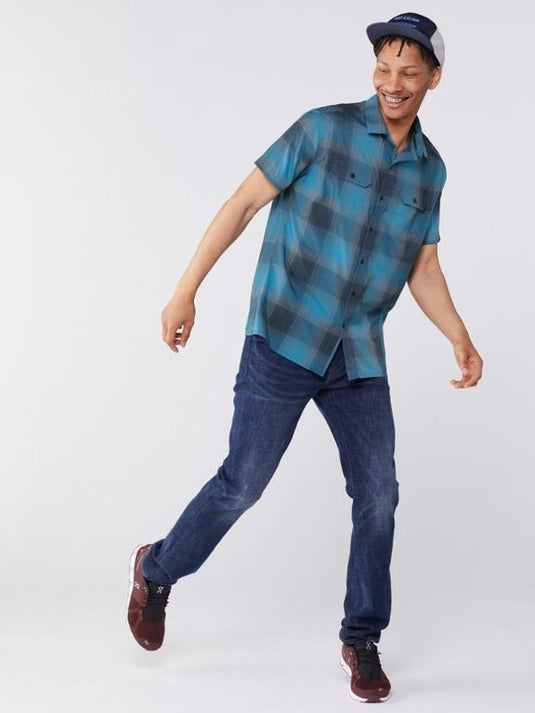 Kuhl Stretch Response Short Sleeve Mens Short - Shadow Blue