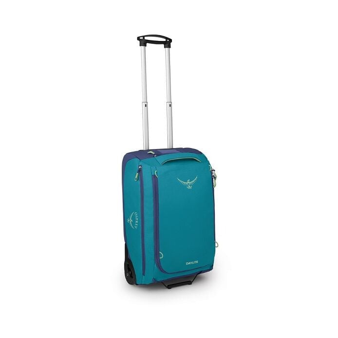 Load image into Gallery viewer, Osprey Daylite Carry On Wheeled 40 Litre Duffel - Blue Spikemoss/Alkaline
