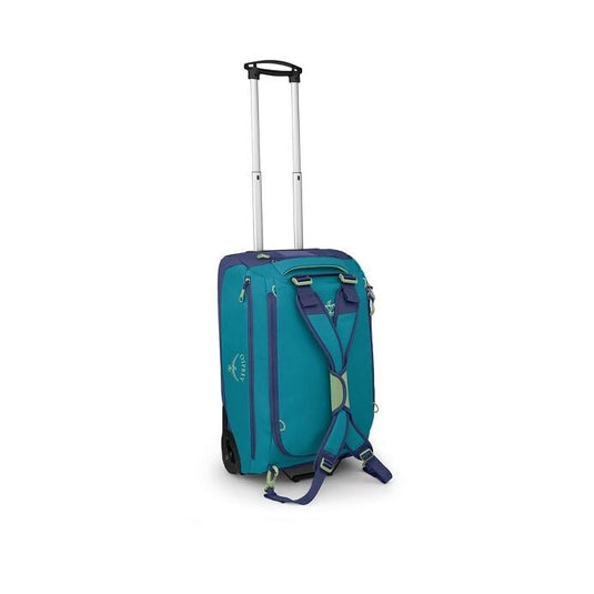 Osprey Daylite Carry On Wheeled 40 Litre Duffel - Blue Spikemoss/Alkaline