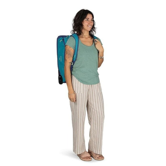 Osprey Daylite Carry On Wheeled 40 Litre Duffel - Blue Spikemoss/Alkaline