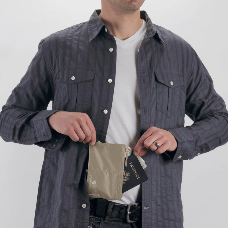 Load image into Gallery viewer, Eagle Creek RFID Blocker Hidden Pocket - Tan
